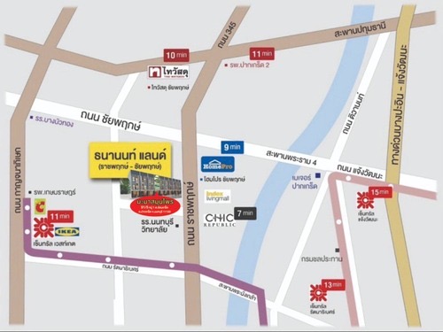 แผนที่วิธีการเดินทางสำนักงานใหญ่มะมาสมุนไพร